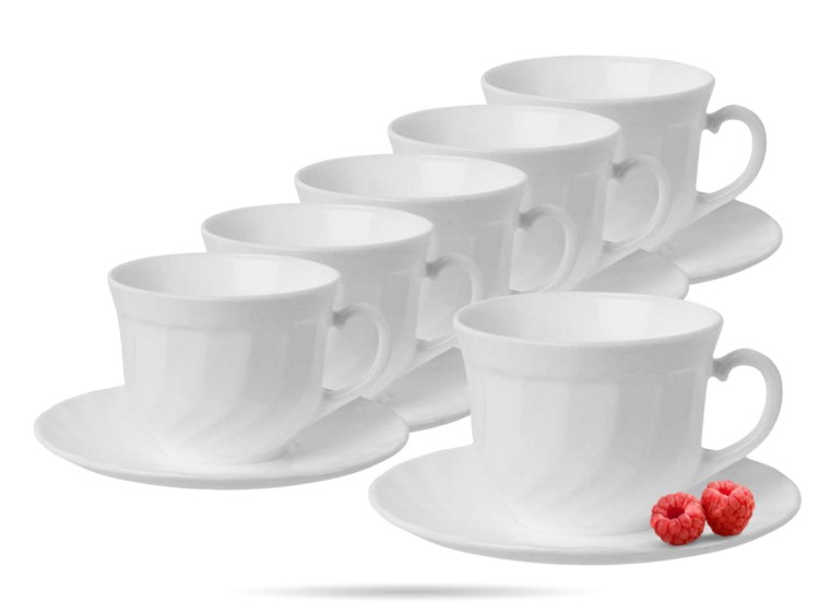 Serwis kawowy dla 6 osób 12 el filiżanka 220 ml Trianon LUMINARC