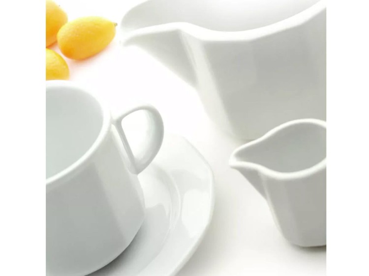 Bulionówka z uszami 320 ml biała porcelana Merkury LUBIANA