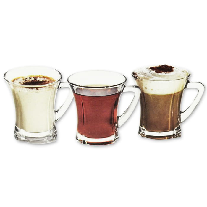 6 szklanek z uchem herbata 220 ml TRUVA LAV