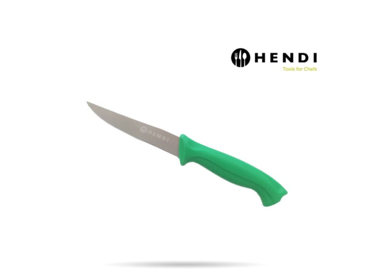 Nóż HACCP do jarzyn 10 cm zielony HENDI