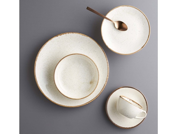 Talerz głęboki coupe Sand Seasons 30 cm kremowy porcelana PORLAND