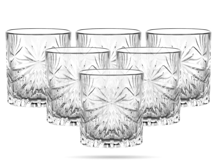 6 x Szklanka do whisky Fiore 320 ml szkło kryształowe prezent BOHEMIA