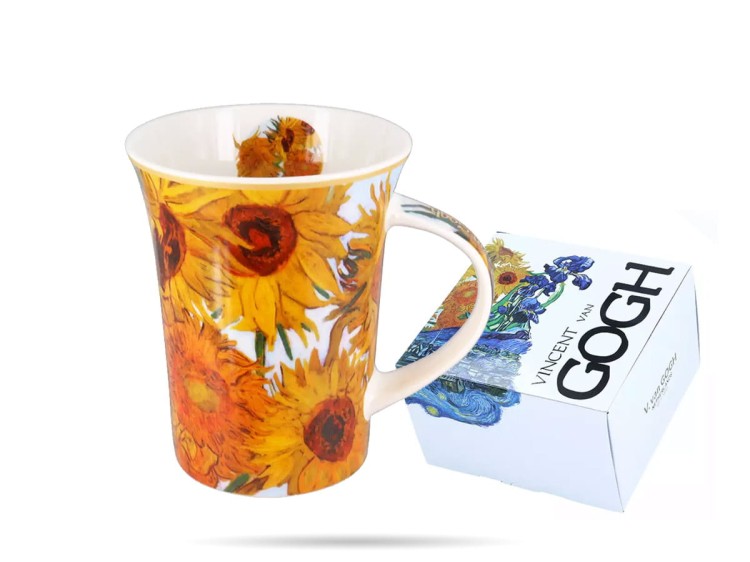 Kubek porcelana 350 ml Słoneczniki GOGH CARMANI
