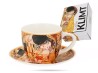 Filiżanka ze spodkiem Klimt Pocałunek 80 ml espresso CARMANI