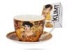 Filiżanka ze spodkiem Klimt Adele 250 ml porcelana CARMANI