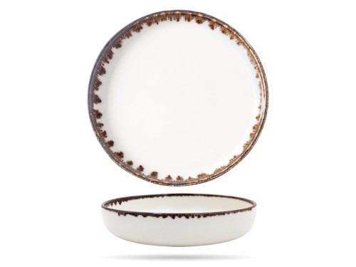 Salaterka miska Vanilla 20 cm 750 ml kremowa porcelana FINE DINE