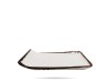 Talerz serwingowy płytki Vanilla 21,5 x 17,5 cm kremowy porcelana FINE DINE