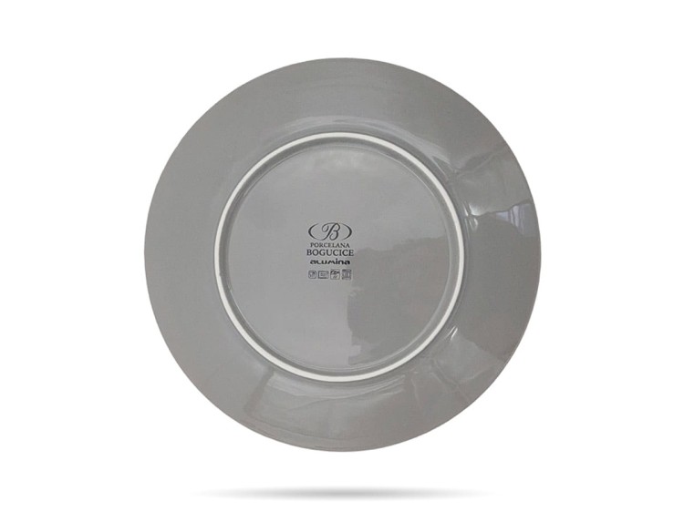 Talerz płytki 28 cm Nostalgia Popiel Alumina PORCELANA BOGUCICE