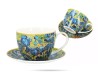 Filiżanka ze spodkiem Van Gogh Irysy 250 ml porcelana CARMANI