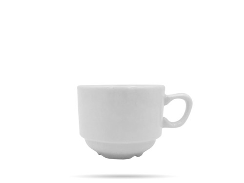 Filiżanka sztaplowana 210 ml biała porcelana hotelowa White CHURCHILL