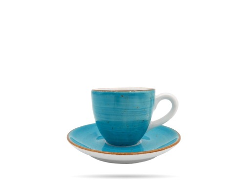 Filiżanka espresso ze spodkiem turkus Aida LUBIANA