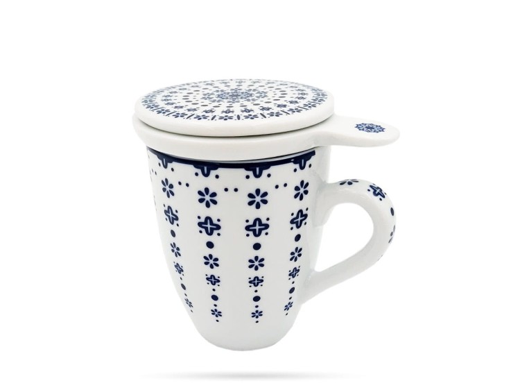 Porcelanowy kubek z zaparzaczem Flisty BOGUCICE