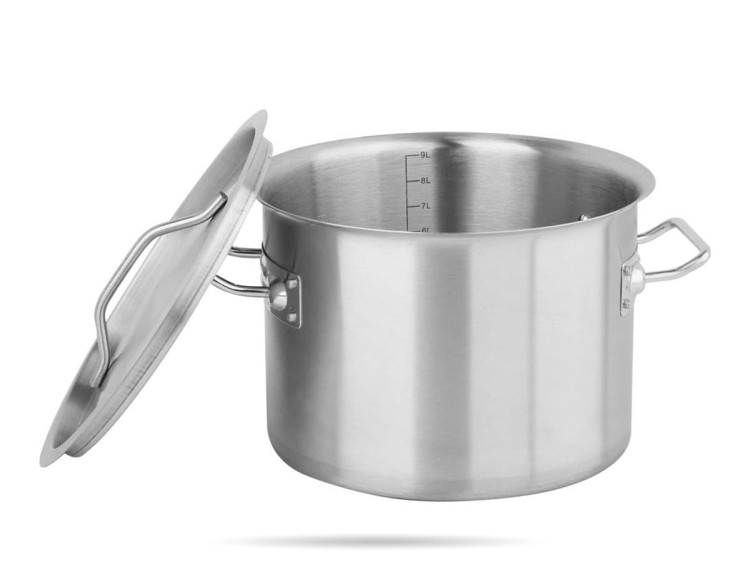 Garnek gastronomiczny z pokrywą 9 L 25x18 cm YATO