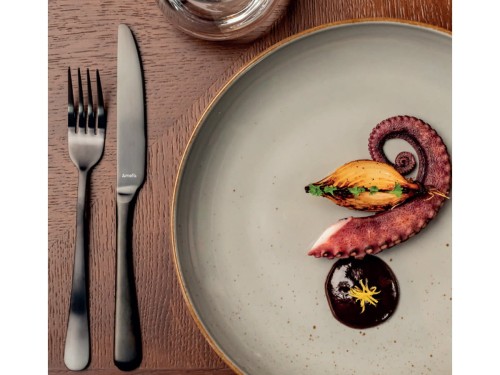 Talerz płytki 28 cm szary Art HOTEL LUBIANA