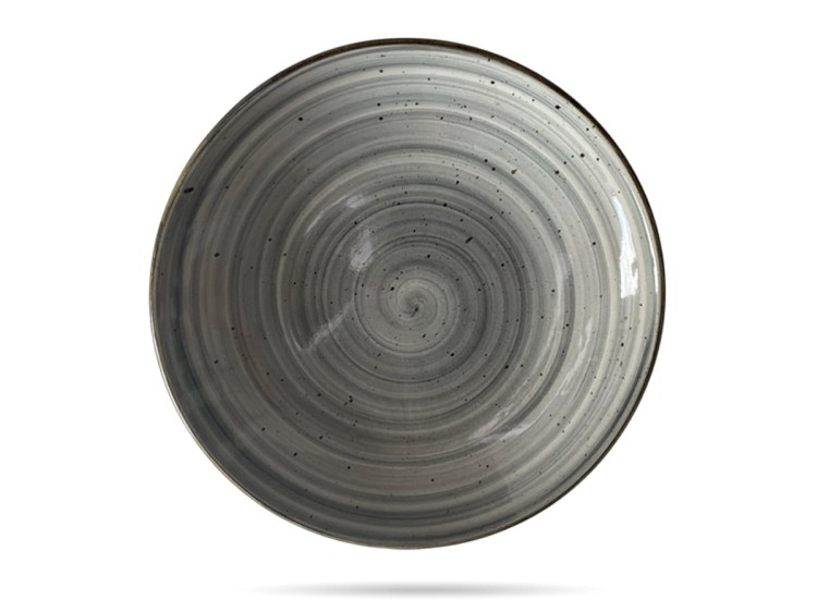 Talerz głęboki 24 cm Still Rustic Szary KERA CERAMIKA