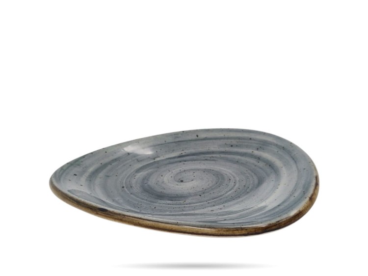 Talerz płytki 26 cm Delta Rustic Szary KERA CERAMIKA