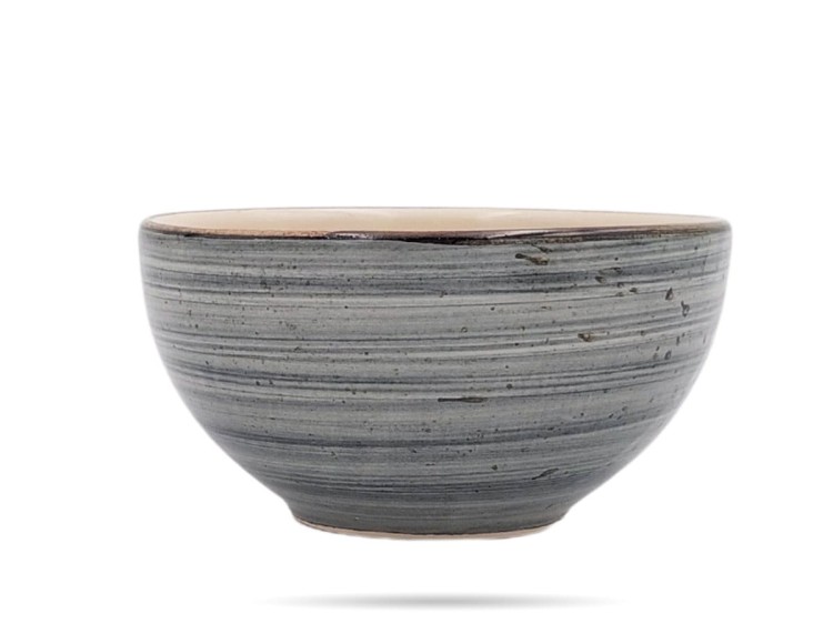 Salaterka musli 13,5 cm Rustic Szary KERA CERAMIKA