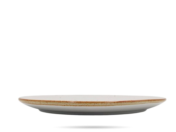 Talerz płytki 24 cm Still Rustic Krem KERA CERAMIKA