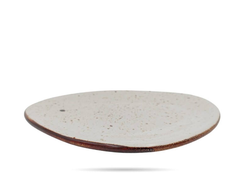 Talerz płytki 26 cm Delta Rustic Krem KERA CERAMIKA