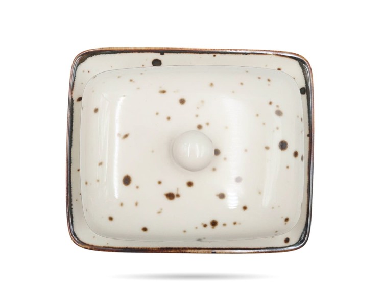 Maselniczka 16,6 cm Cottage Cream Alumina PORCELANA BOGUCICE