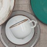 Filiżanka ze spodkiem 250 ml Rustic Biała ALUMINA PORCELANA BOGUCICE