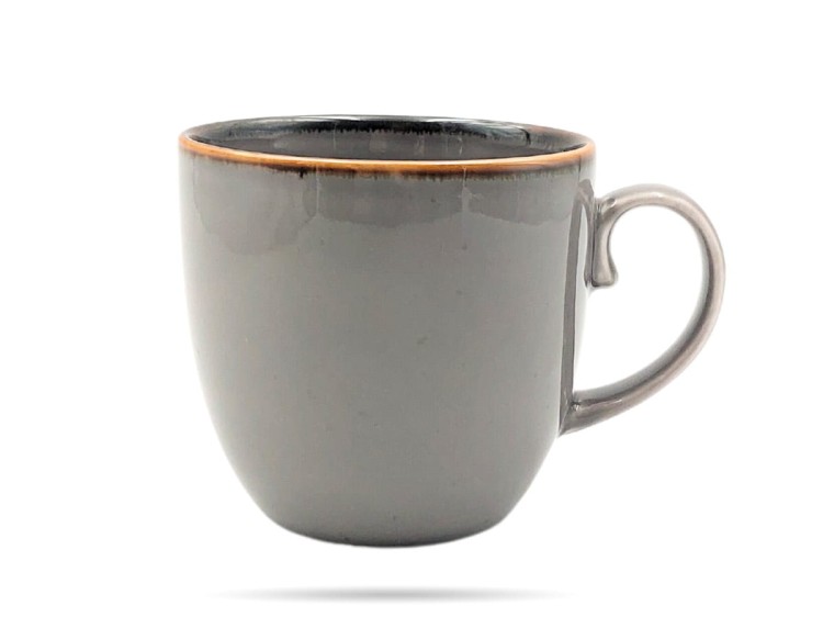 Kubek porcelana 500 ml Rustic Szary ALUMINA PORCELANA BOGUCICE