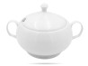 Biała waza do zupy, pokrywa z otworem 3L PORCELANA BOGUCICE