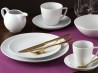 Talerz obiadowy płytki 27 cm biała porcelana Boss LUBIANA