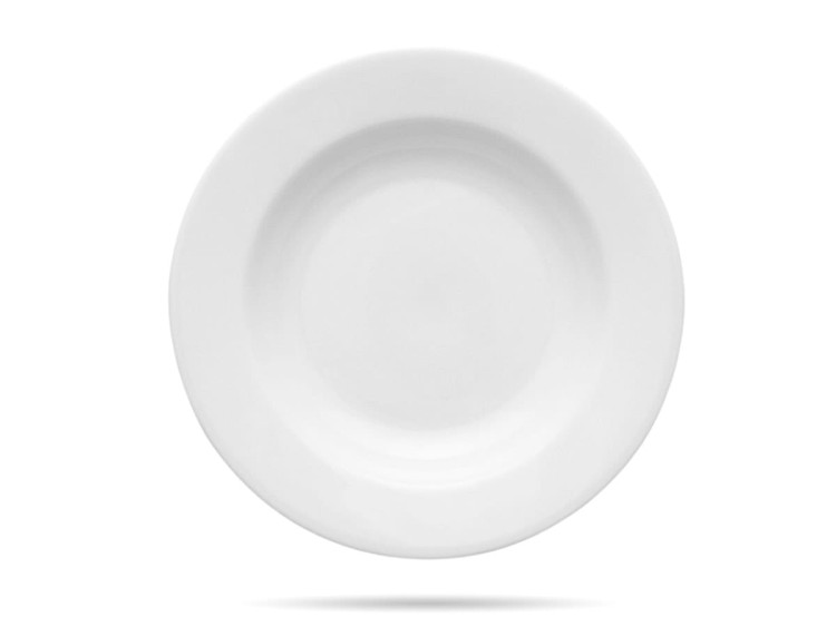 Talerz głęboki 22,5 cm biała porcelana Kaszub Hel LUBIANA