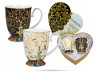 Kubki w sercu Klimt Drzewo życia 300 ml 2 szt porcelana na prezent CARMANI