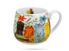 Kubek baryłka Koci świat koty ogrodowe 430 ml porcelana na prezent DUO