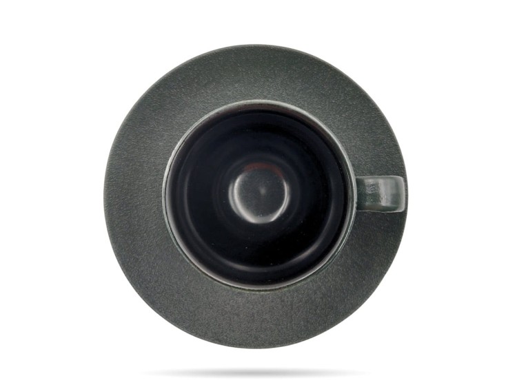Filiżanka ze spodkiem 80 ml Terrea Black Alumina PORCELANA BOGUCICE