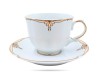 Filiżanki ze spodkami 220 ml 2 szt prezent Clara PORCELANA BOGUCICE