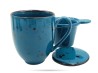 Kubek z pokrywką 400 ml zaparzacz Cottage Laguna Alumina PORCELANA BOGUCICE