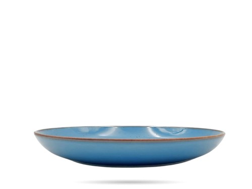 Talerz obiadowy płytki 27 cm Rustic Blue niebieski Alumina PORCELANA BOGUCICE