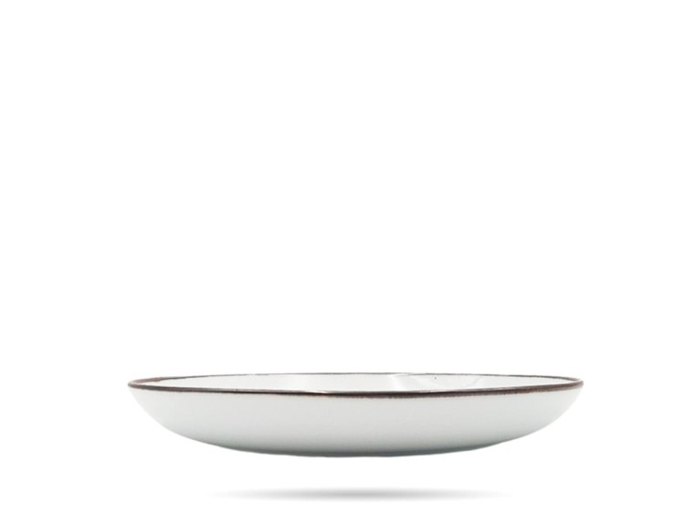 Talerz deserowy 22 cm Rustic Snow biały Alumina PORCELANA BOGUCICE
