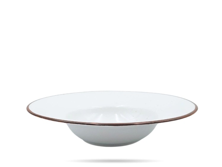 Talerz głęboki pasta 27,5 cm Rustic Snow biały Alumina PORCELANA BOGUCICE