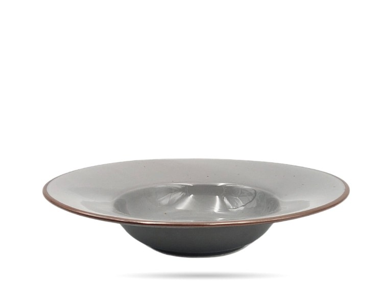 Talerz głęboki pasta 27,5 cm Rustic Gray szary Alumina PORCELANA BOGUCIC