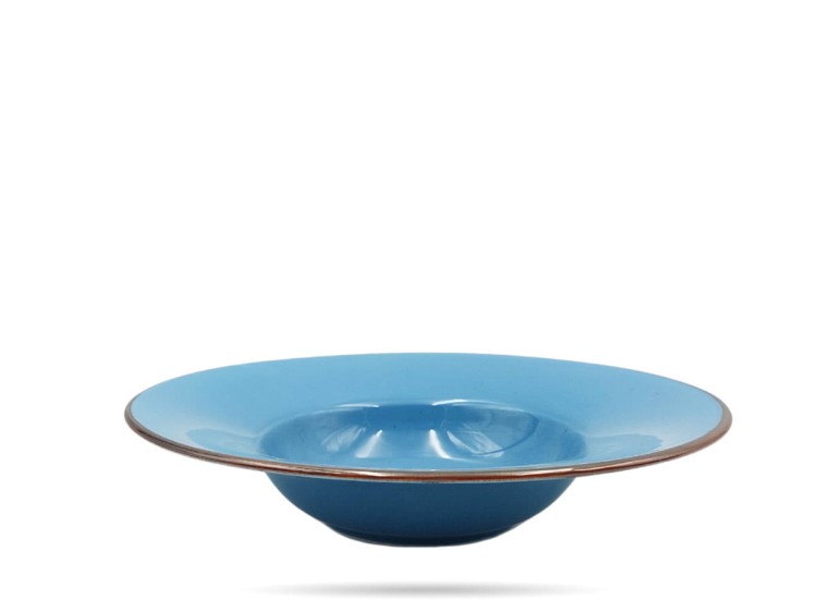 Talerz głęboki pasta 27,5 cm Rustic Blue niebieski Alumina PORCELANA BOGUCICE