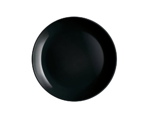 Serwis obiadowy z salaterką dla 4 osób 12 elementów czarny Diwali LUMINARC