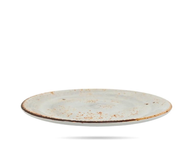 Talerz deserowy melamina szary 22,5 cm SZRON