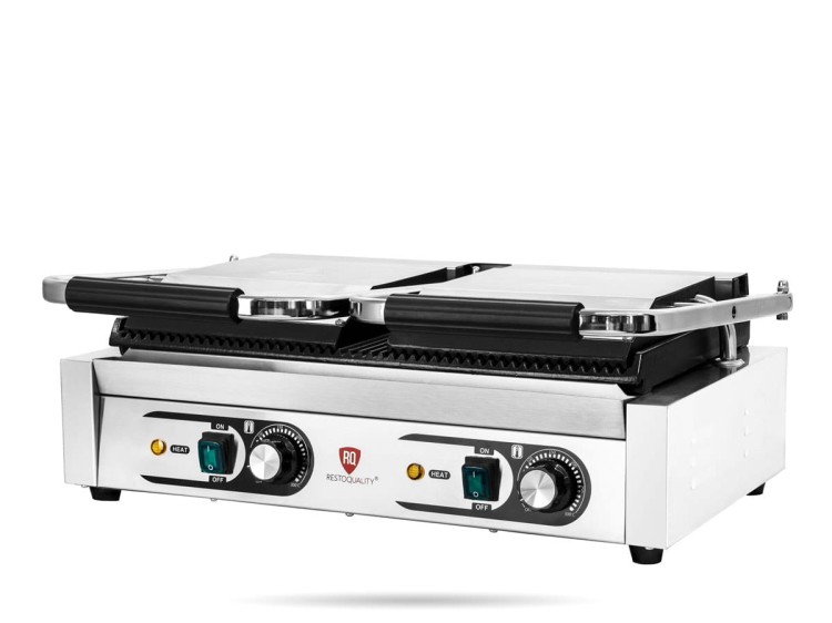 Podwójny grill kontaktowy ryflowany 3,6 KW 230 V RESTO QUALITY