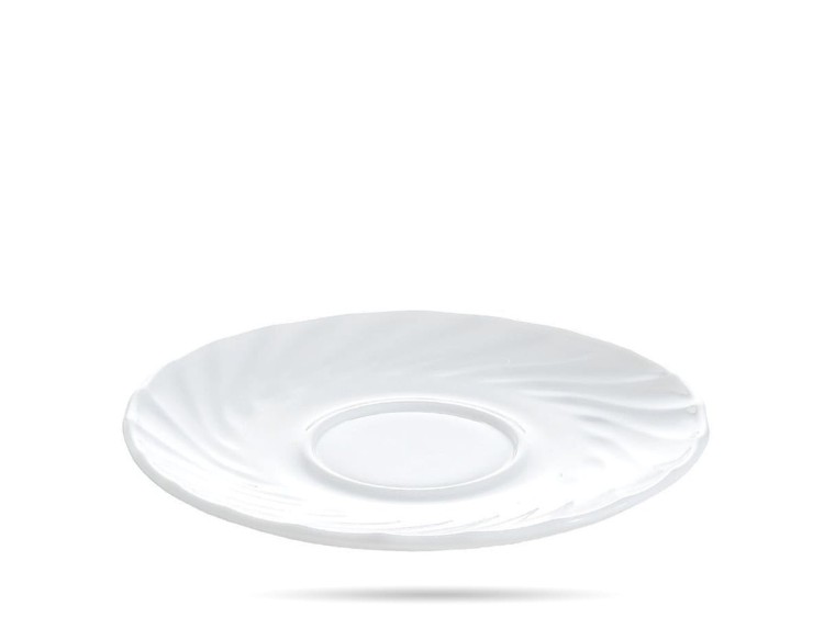 Spodek do filiżanki Trianon 16 cm biały LUMINARC