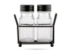 Przyprawniki w stojaku 2 x 70 ml sól pieprz Dark TADAR