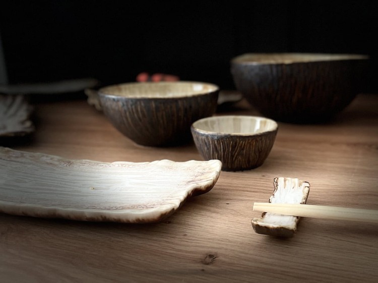 Półmisek talerz Sushi 30 x 18 cm Moku Dolomit KERA CERAMIKA