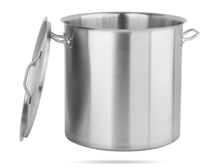 Garnek gastronomiczny 71 L 45 cm garnek wysoki z pokrywką YATO