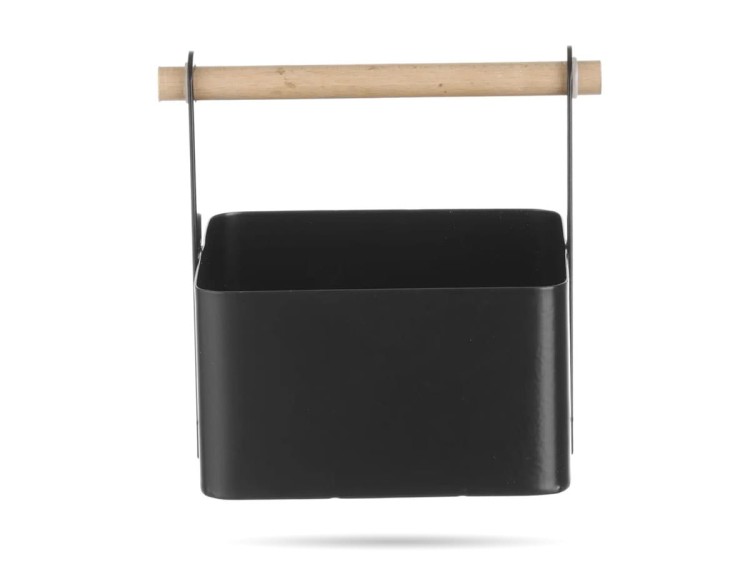 Organizer stołowy czarny 17 x 13 x 16 cm HENDI