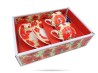 Filiżanki ze spodkami 200 ml 2 szt maki porcelana na prezent CARMANI
