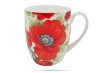 Kubek kwiaty maki 420 ml porcelana na prezent CARMANI