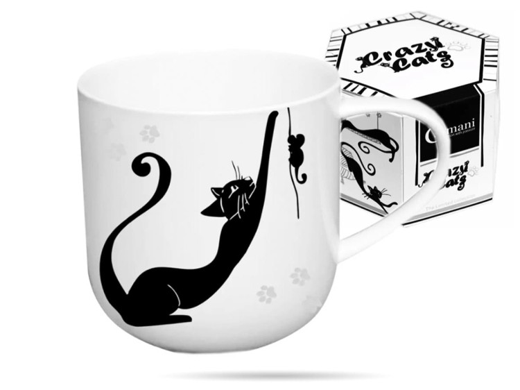 Kubek Koty myszka 450 ml porcelana na prezent CARMANI